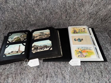 2 Albums of Antique Postcards