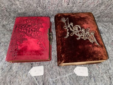 2 Antique Photo Albums