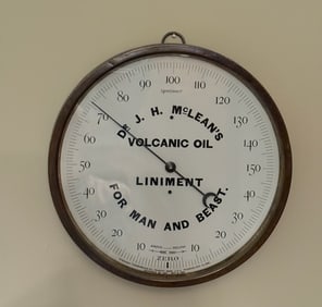Dr. J. H. McLean's Volcanic Liniment Thermometer