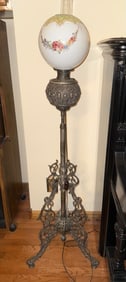 Antique floor model organ lamp