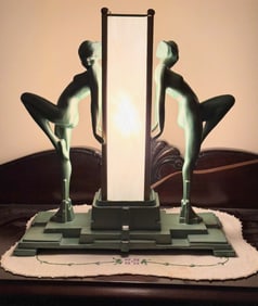 Art Deco figural lamp