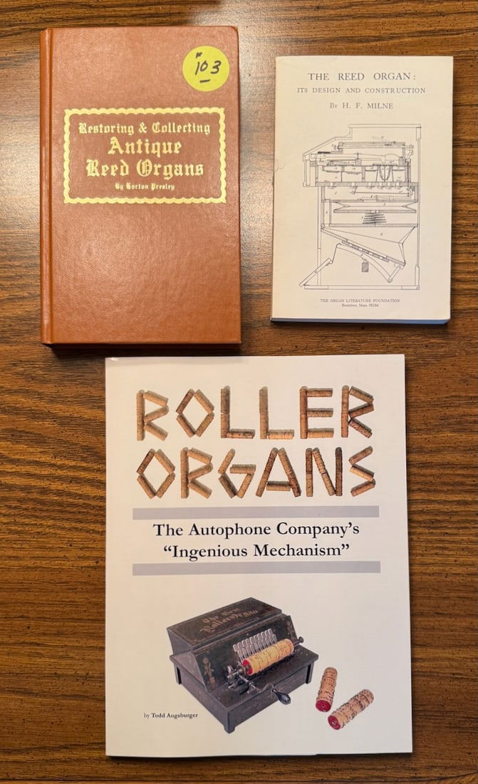 Group of Reference Book: Reed and roller organ books