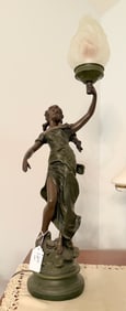 Newel Post or Statue Lamp
