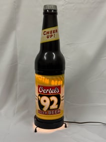 Oertels Beer Bottle Lighted Advertising Bottle