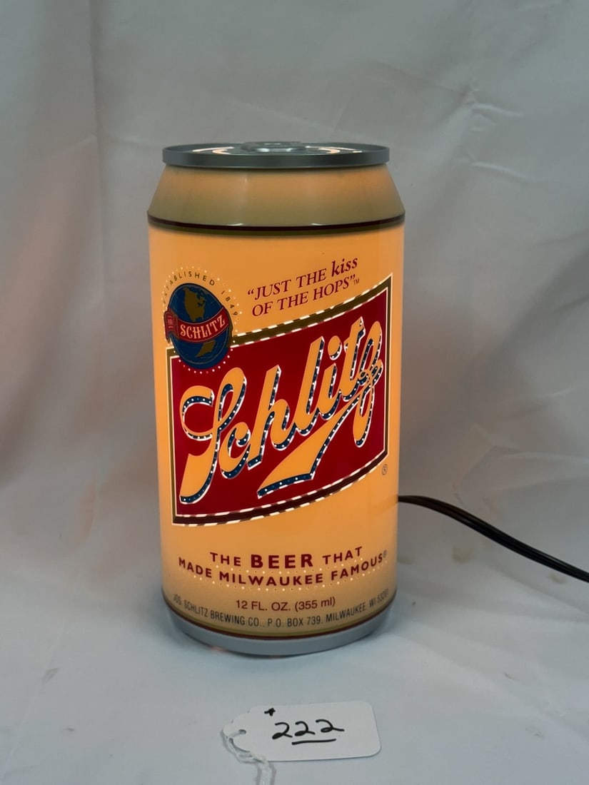 Schlitz Lighted Beer Can (1 of 2)