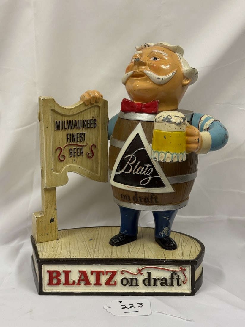 Blatz Beer Aluminum Advertisement (1 of 3)
