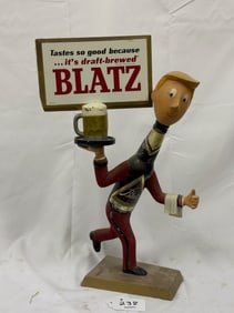 Blatz Beer Figural Advertisement "The Waiter"