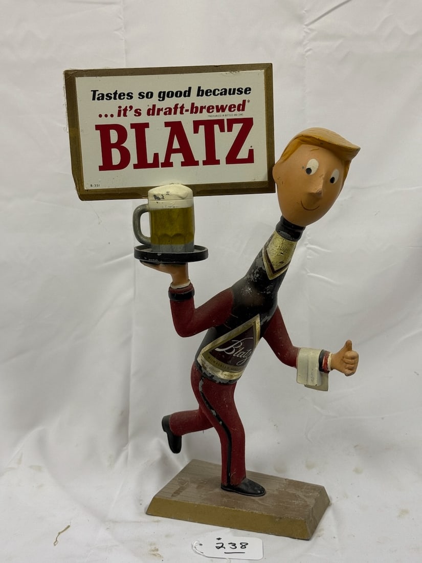 Blatz Beer Figural Advertisement "The Waiter" (1 of 4)