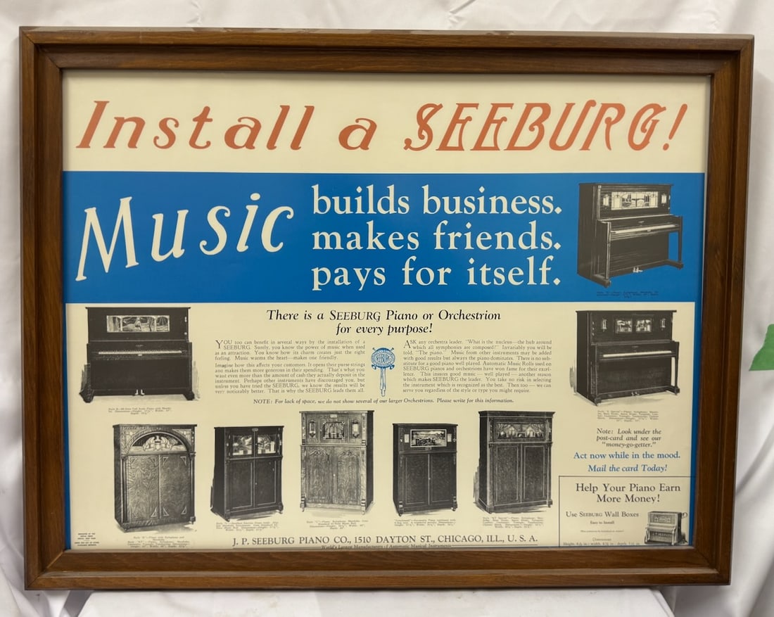Advertising Print "Install a Seeburg" (1 of 1)
