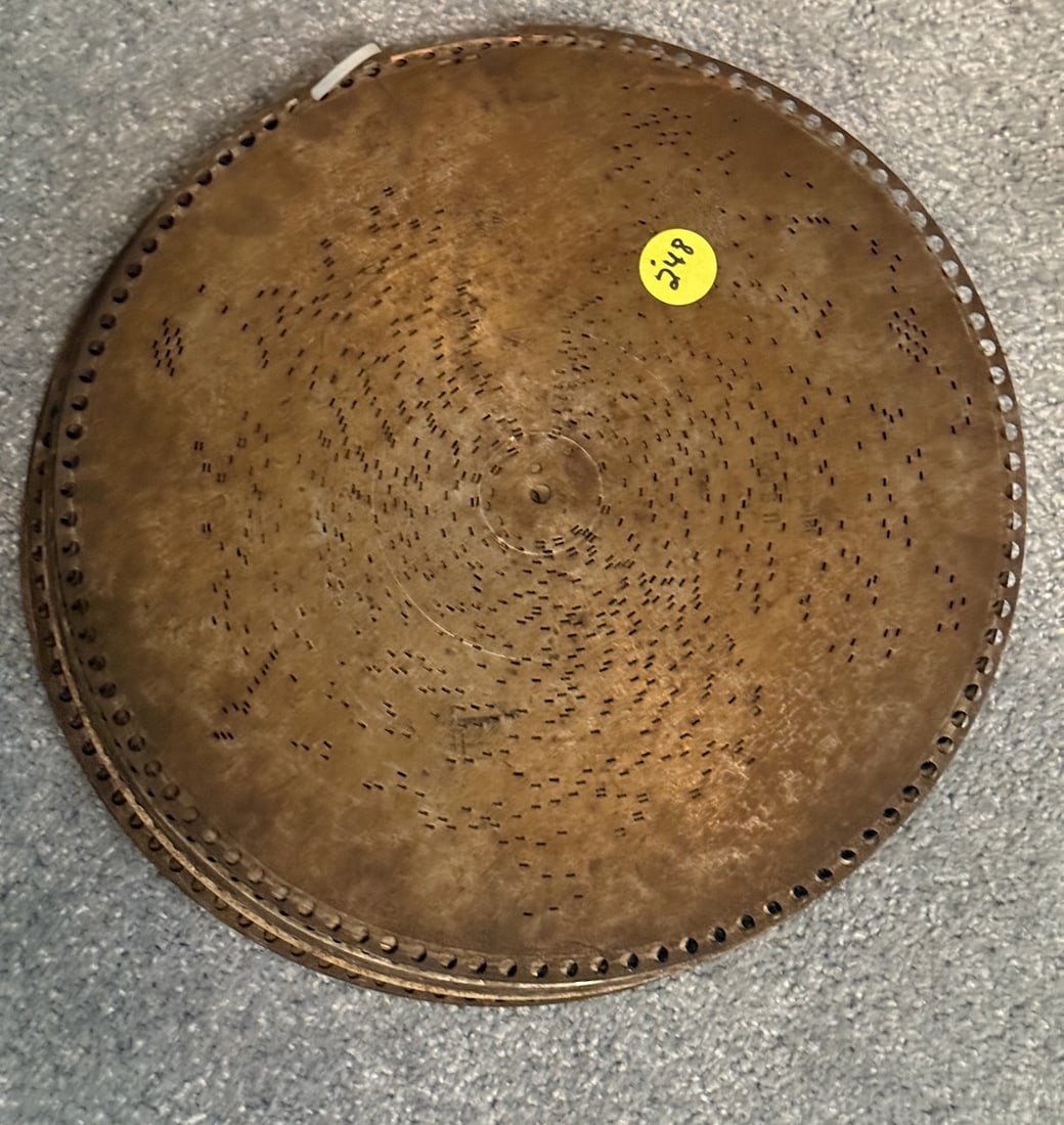 Regina Music Box Discs: 10 discs in each lot. 15-1/2"