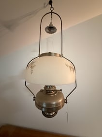 Antique Hanging Kitchen or Store Lamp