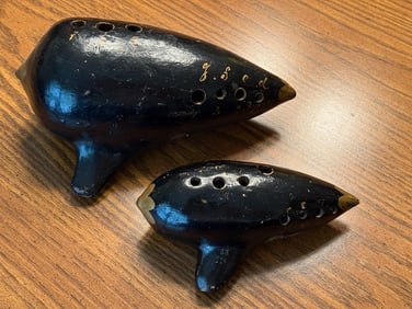 2 Ocarina's, larger examples