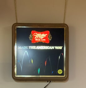 Miller Beer Electric Wall Sign