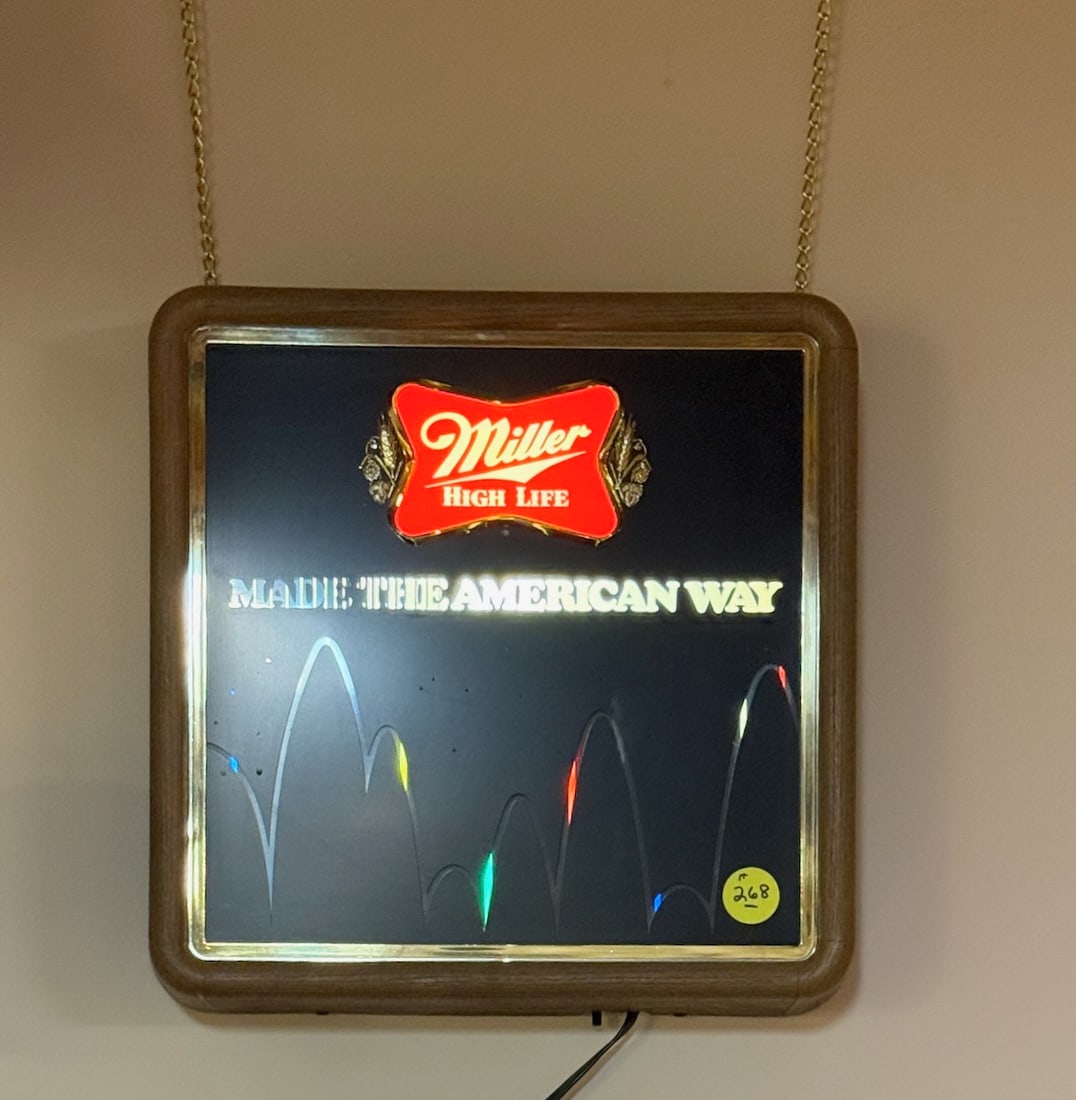 Miller Beer Electric Wall Sign (1 of 1)