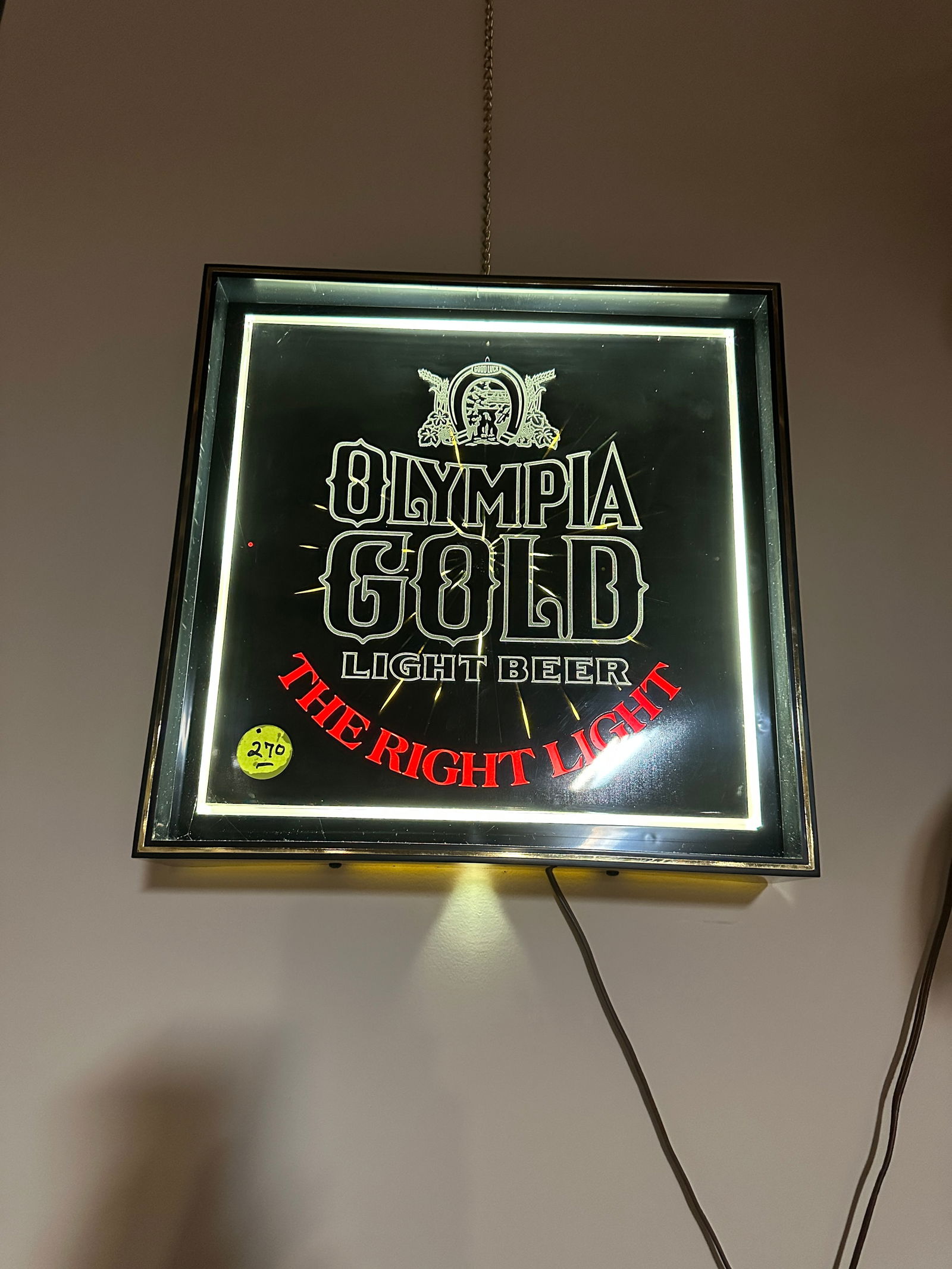 Olympia Beer Electric Wall Sign (1 of 1)