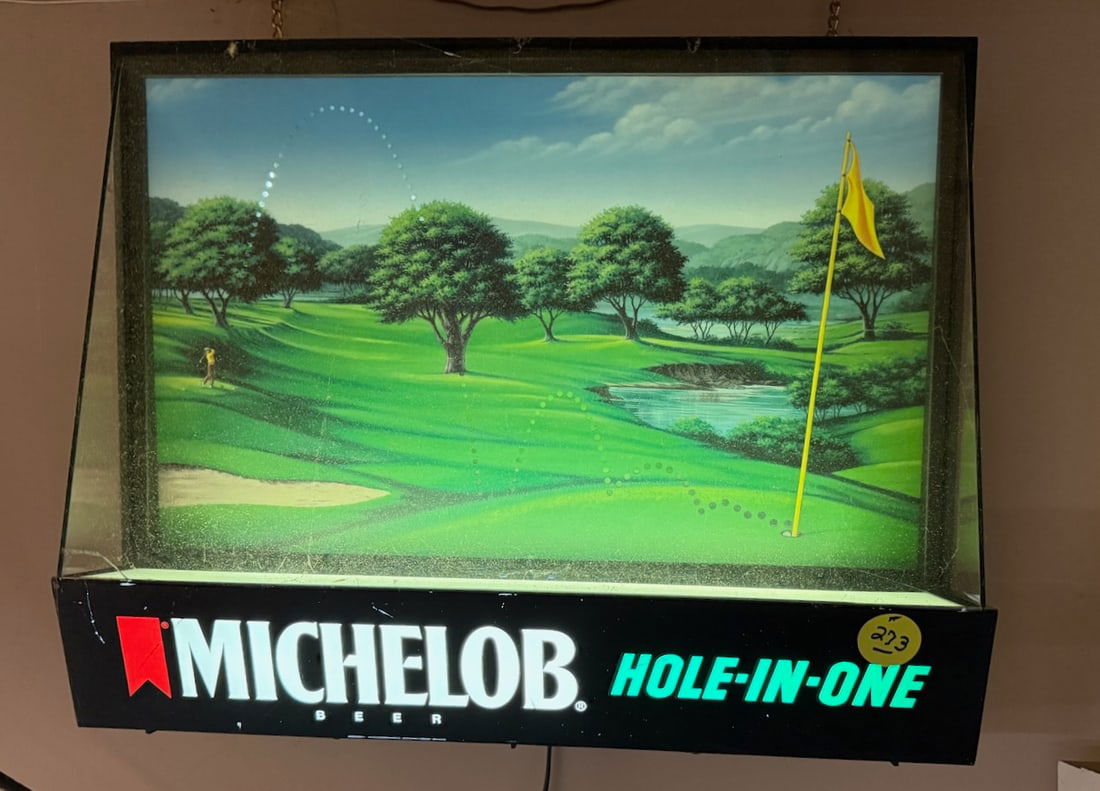 Michelob Hole-In-One Beer Sign (1 of 1)