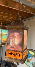 Falstaff Beer hanging sign