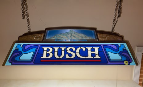 Busch Beer Billiard Sign and Light