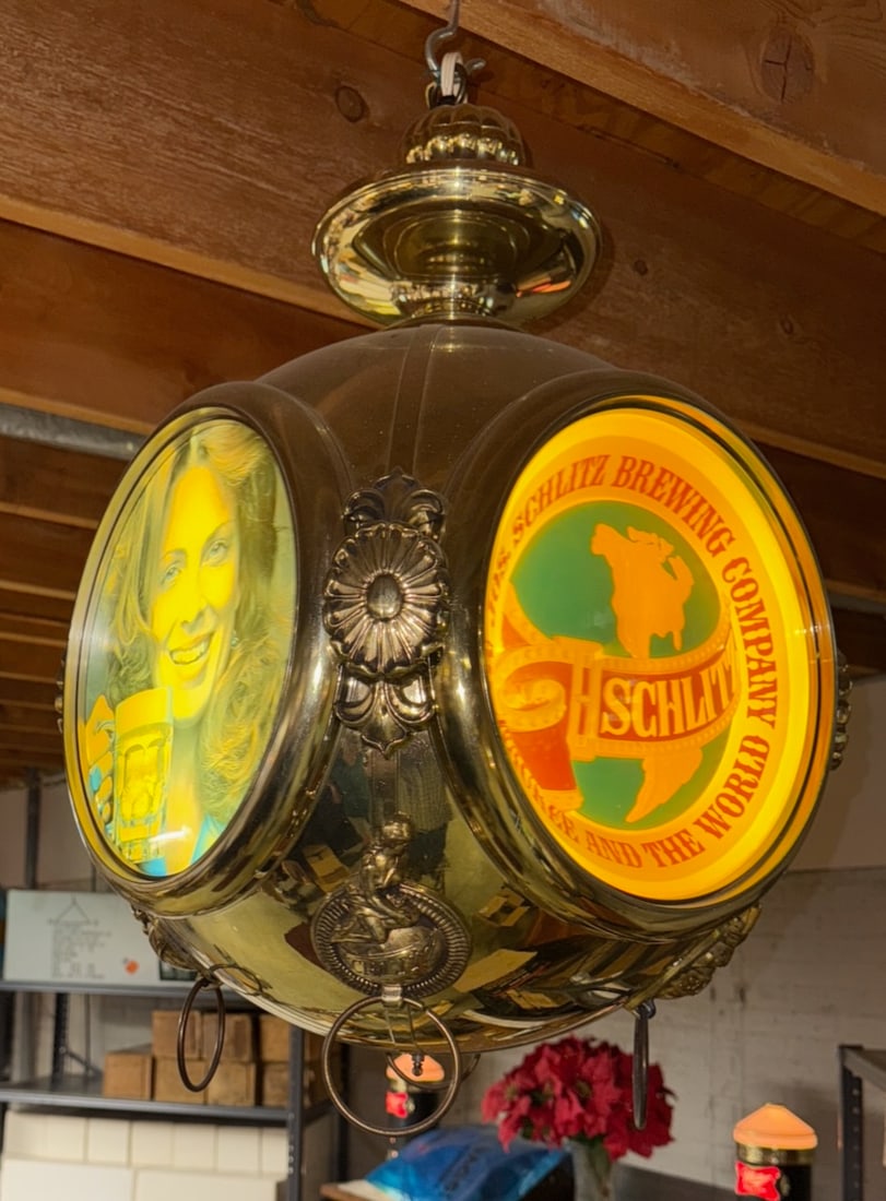 Schlitz Clock Hanging Advertisement (1 of 5)