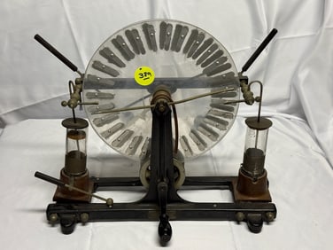Smaller Wimhurst Static Electricity Machine