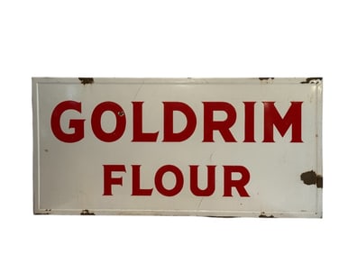 Gold rim Flour SSP Advertising Sign