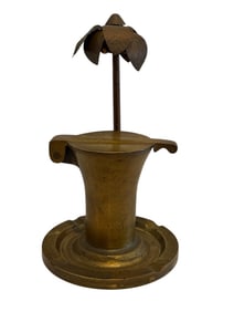 Ashtray WWII Era Trench Art Brass Shell Ashtray - Humidor - Palm TreeBrass