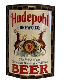 Hudepohl Curved Advertising Sign