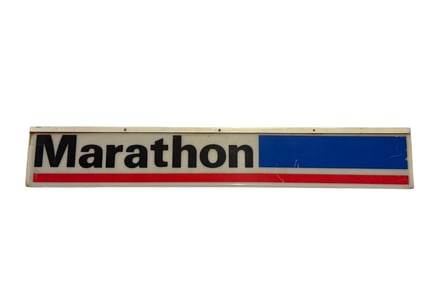 Marathon Lighted Advertising Sign