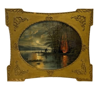Landscape Camping Framed Print