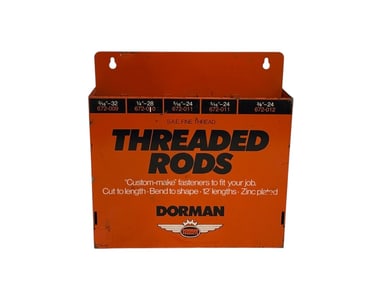 Vintage Dorman Products Threaded Rods Display Rack Storage