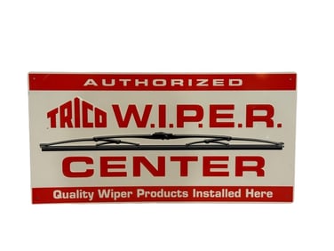 Trico Wiper Blade Center Embossed Metal Sign