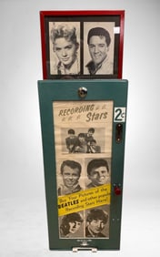 Vintage 1960s "Recording Stars" Photo Card Coin-op Vending Machine