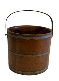 Wood Bucket with Bail