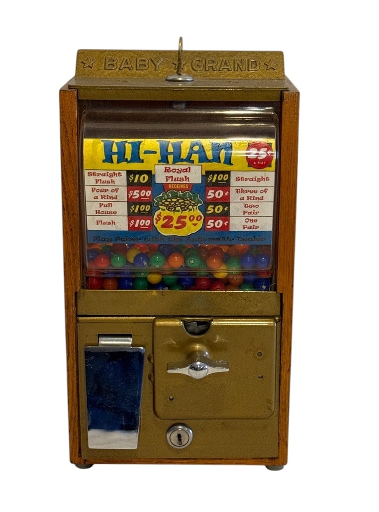 Original c1940 Victor Vending Baby Grand 25¢ Hi - Han Poker Trade Stimulator (1 of 4)