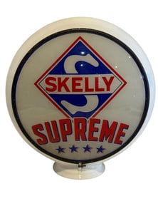 Skelly Supreme 13.5" Complete Gas Pump Globe