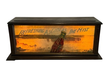 Lighted radio box with Coca-Colas Spinner Display