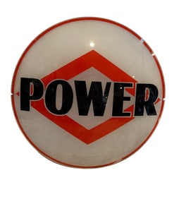 Power Glass Gas Pump Globe Lens