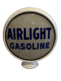 RARE Airlight Gasolene Complete 15.5" Gas Pump Globe