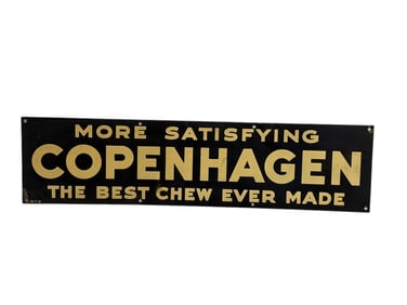 Copenhagen When You Want The Best Metal Tobacco Sign