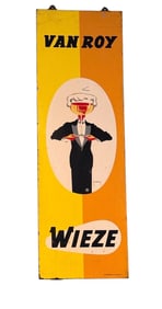 VanRoy Wieze Brewery Metal Sign