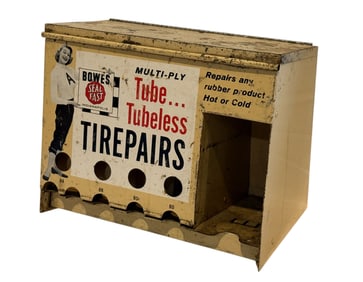 1950's Bowes Seal Fast Tire Repair Display Cabinet
