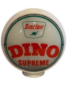 Sinclair Dino Supreme 13.5" Complete Gas Pump Globe