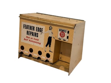 1950's Bowes Seal Fast Tire Repair Display Cabinet