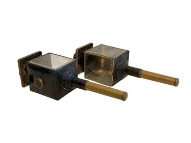 Pair of Hearse Carriage Lamps