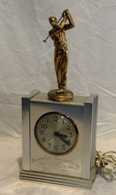 1953 Michigan Dairy Boosters Golf Outing Advertising Award Clock