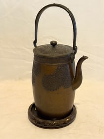 Japanese Meiji Bronze Teapot with handle