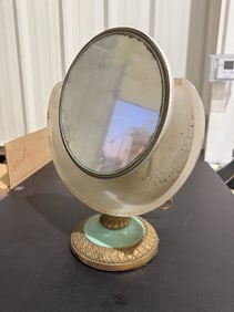 1920's Lapeer Art Deco Electric Lighted Makeup Mirror