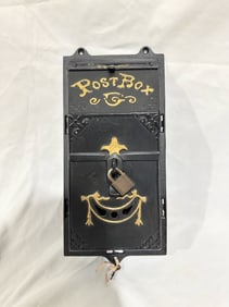 Early Cast Iron Post Office Box