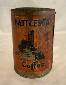 Battleship Coffee Tin