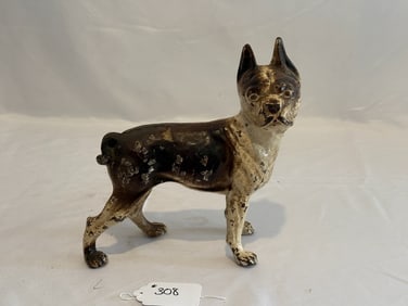 Cast iron Boxer Dog Door Stop